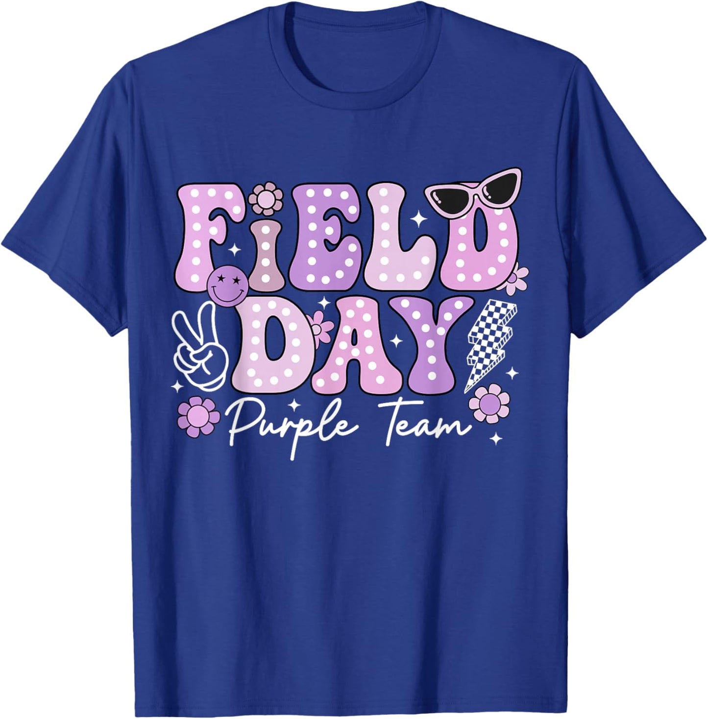 Field Day Purple Team Color Field Trip Team Game Competition T-Shirt - T-Shirt | Royal