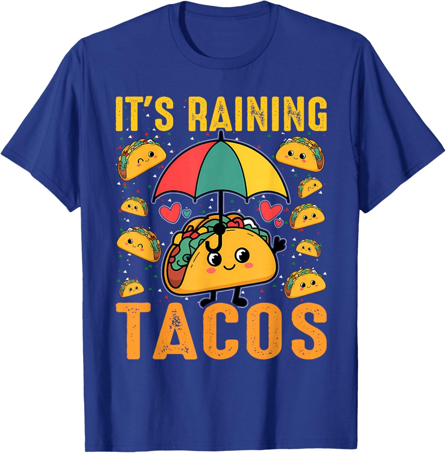 It's Raining Tacos Funny Taco Lovers Kids Girls Boys T-Shirt - T-Shirt | Royal