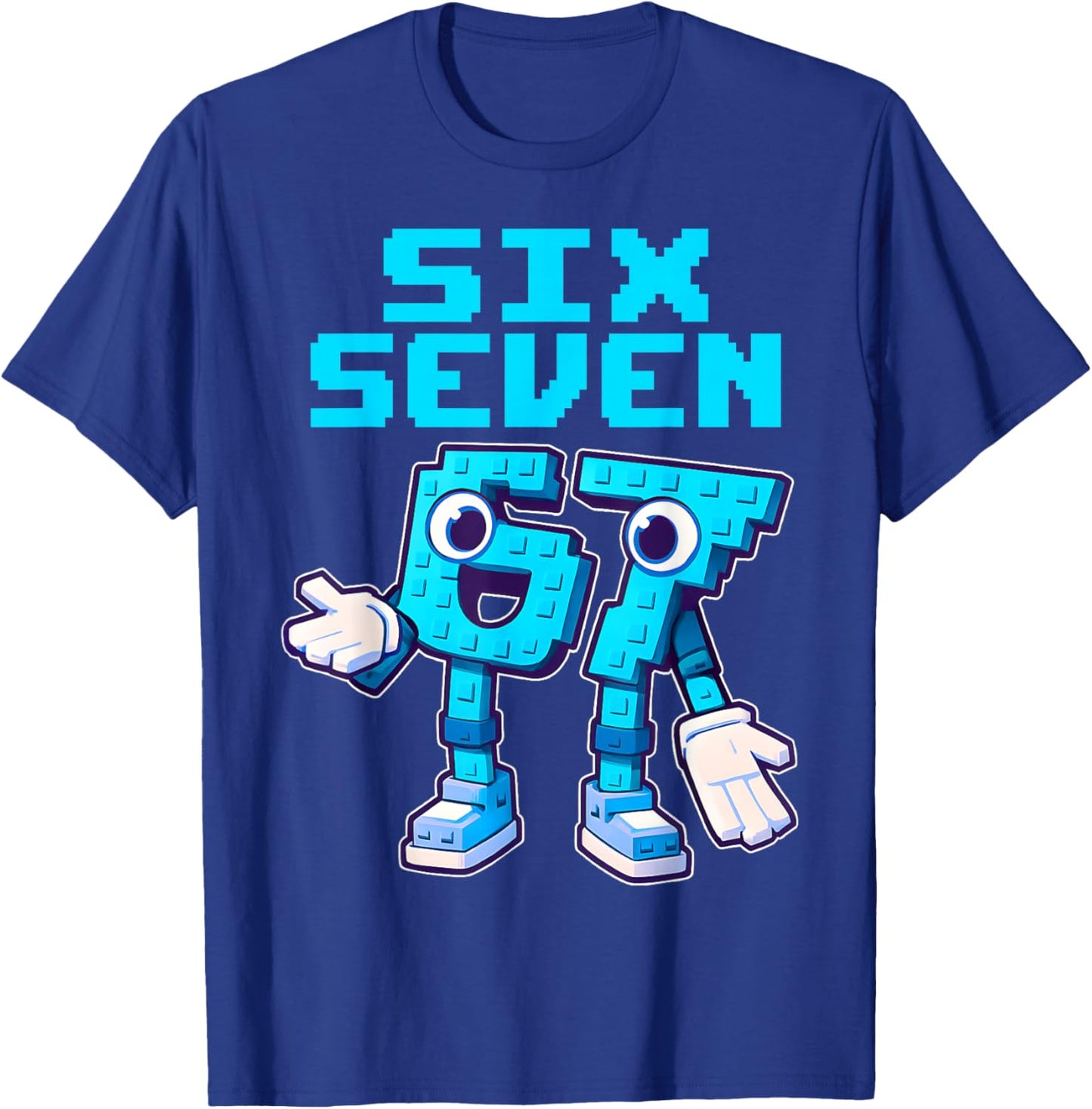 67 Six Seven 6-7 Funny Italian Brain Red Kids Gaming Meme T-Shirt - T-Shirt | Royal