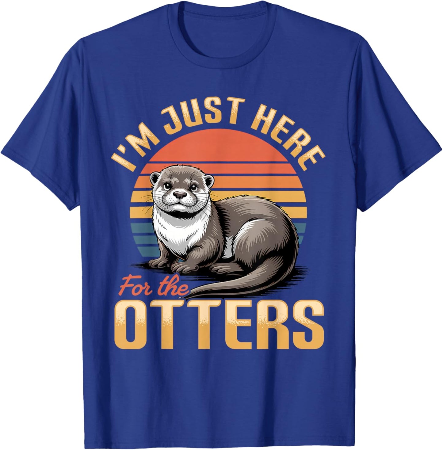 Funny Otter T-Shirt - T-Shirt | Royal