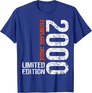 25th Anniversary 2000 Vintage 25 Years Men Vintage 2000 T-Shirt - T-Shirt | Royal
