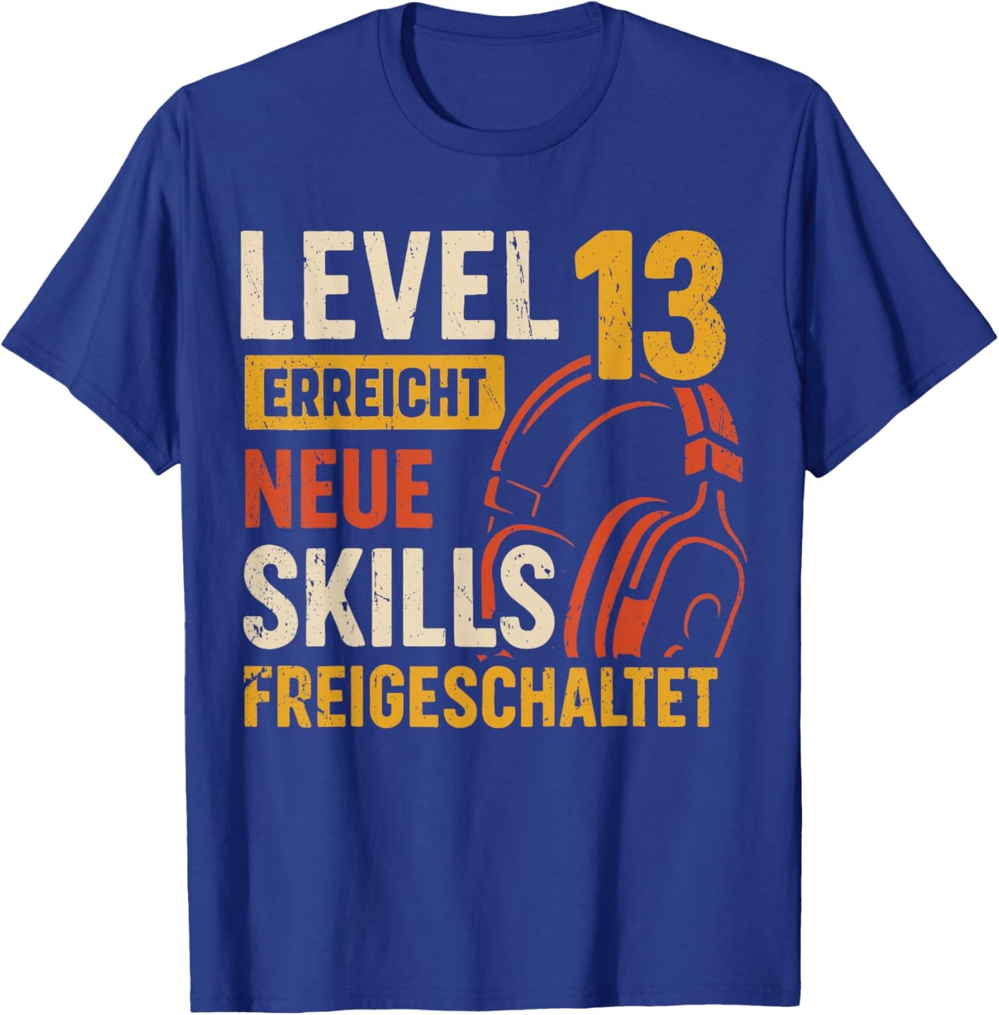 13. Geburtstag Jungen Video Gamer Level 13 Erreicht Junge T-Shirt - T-Shirt | Royal