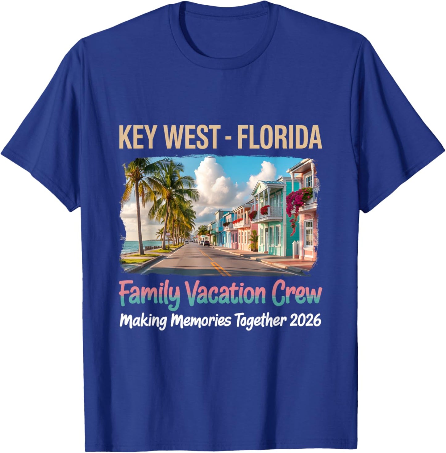 Key West Florida Sea Turtle Beach Summer Vacation 2026 T-Shirt - T-Shirt | Royal