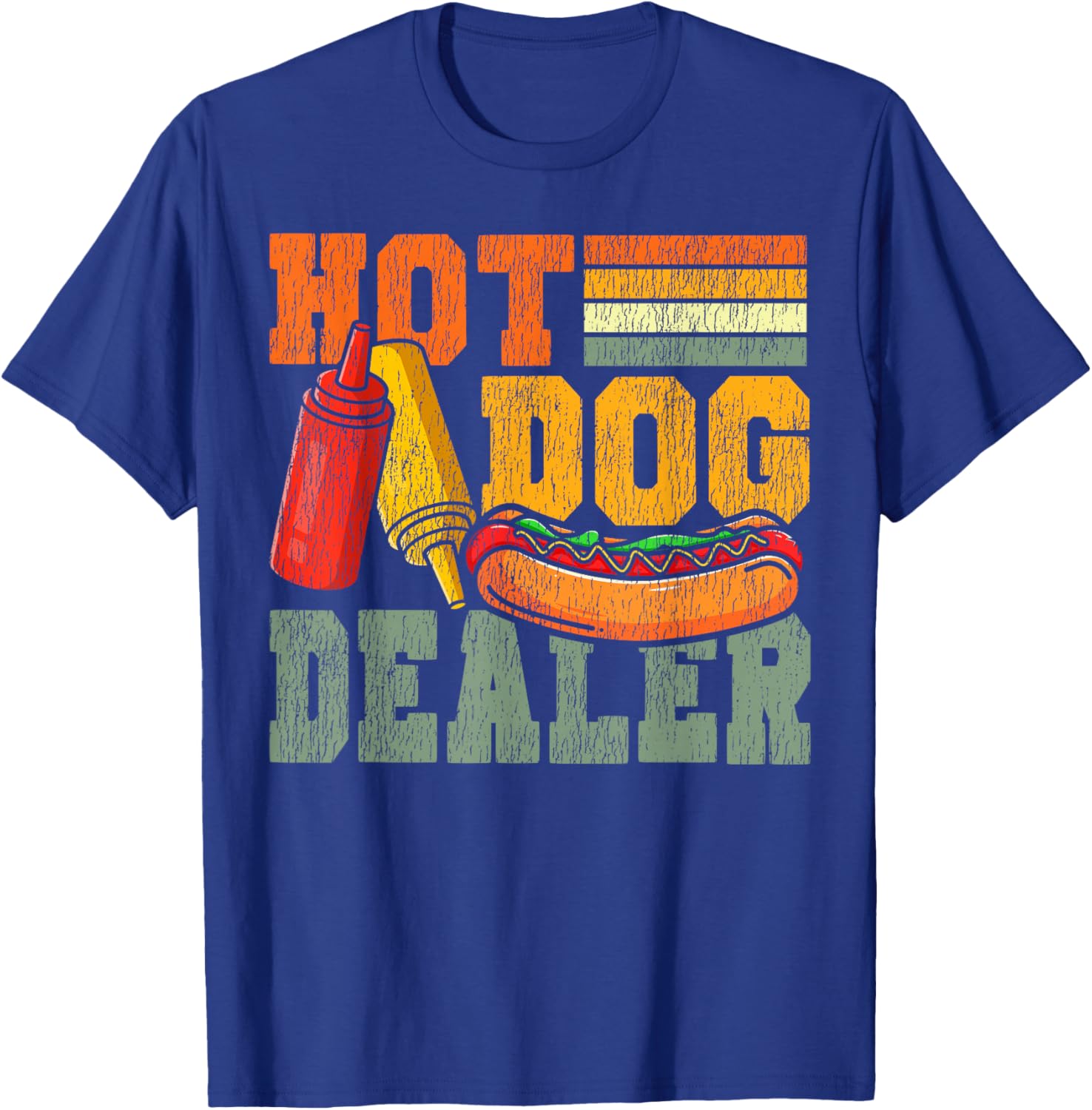 Hot Dog Adult Hot Dog Dealer T-Shirt - T-Shirt | Royal