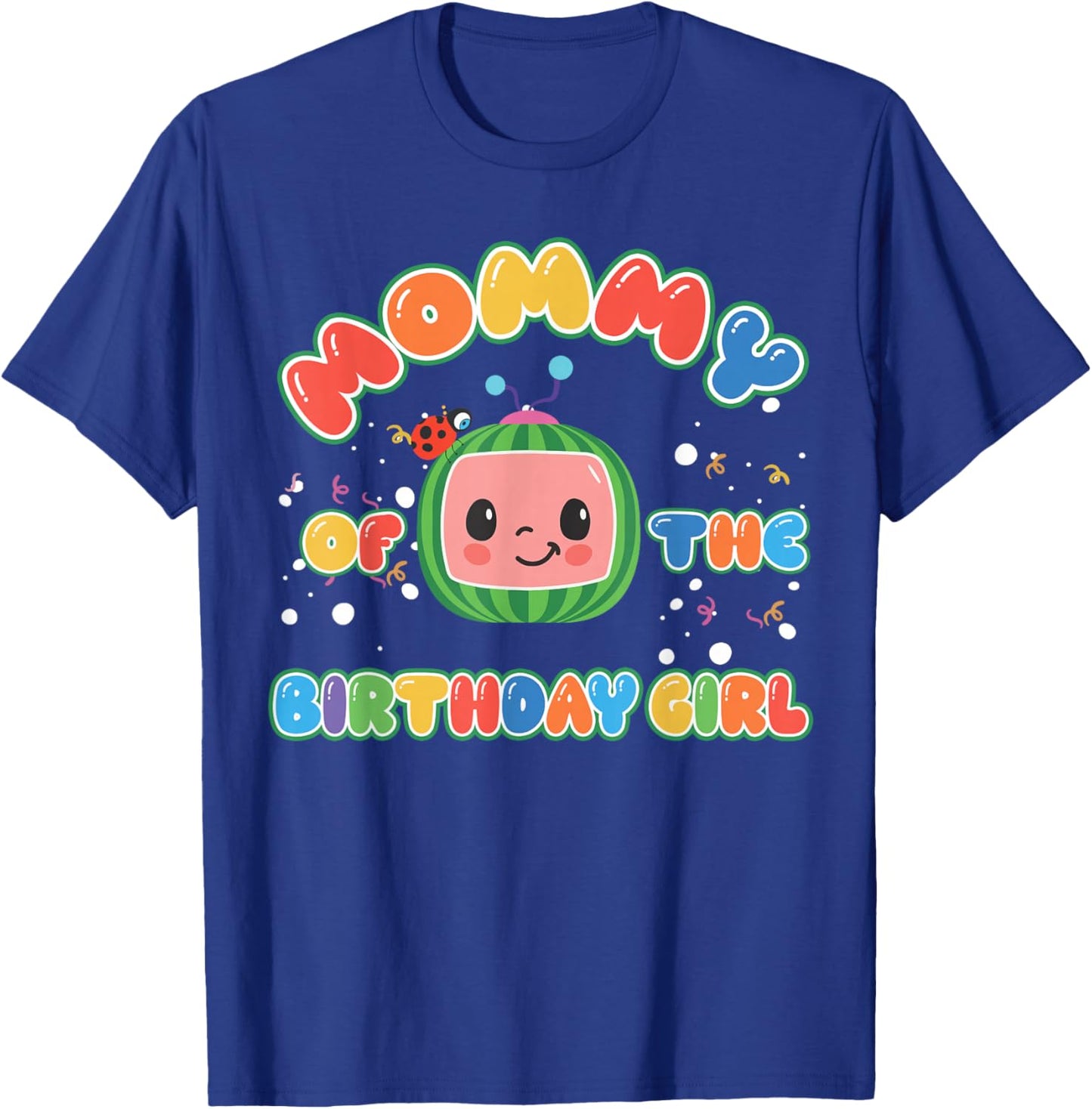 Daddy Mommy Of The Birthday Girl Melon Family Matching Funny T-Shirt - T-Shirt | Royal
