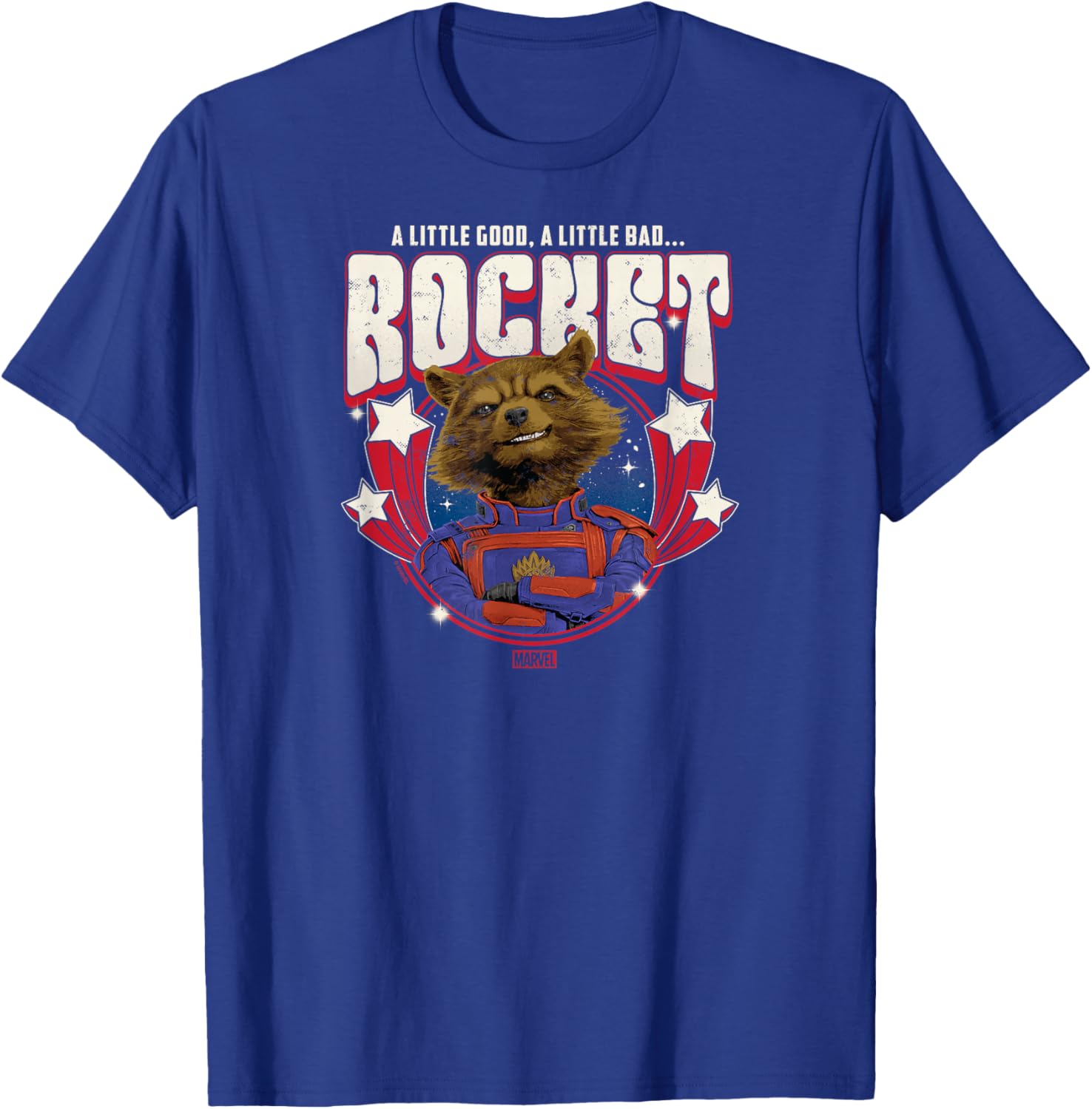 Guardians of The Galaxy - Rocket Raccoon Band T-Shirt - T-Shirt | Royal