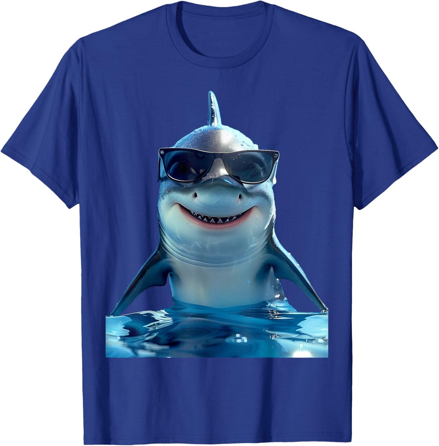 Hai mit Sonnenbrille Haifisch Tigerhai Grauhai Weißer Hai T-Shirt - T-Shirt | Royal