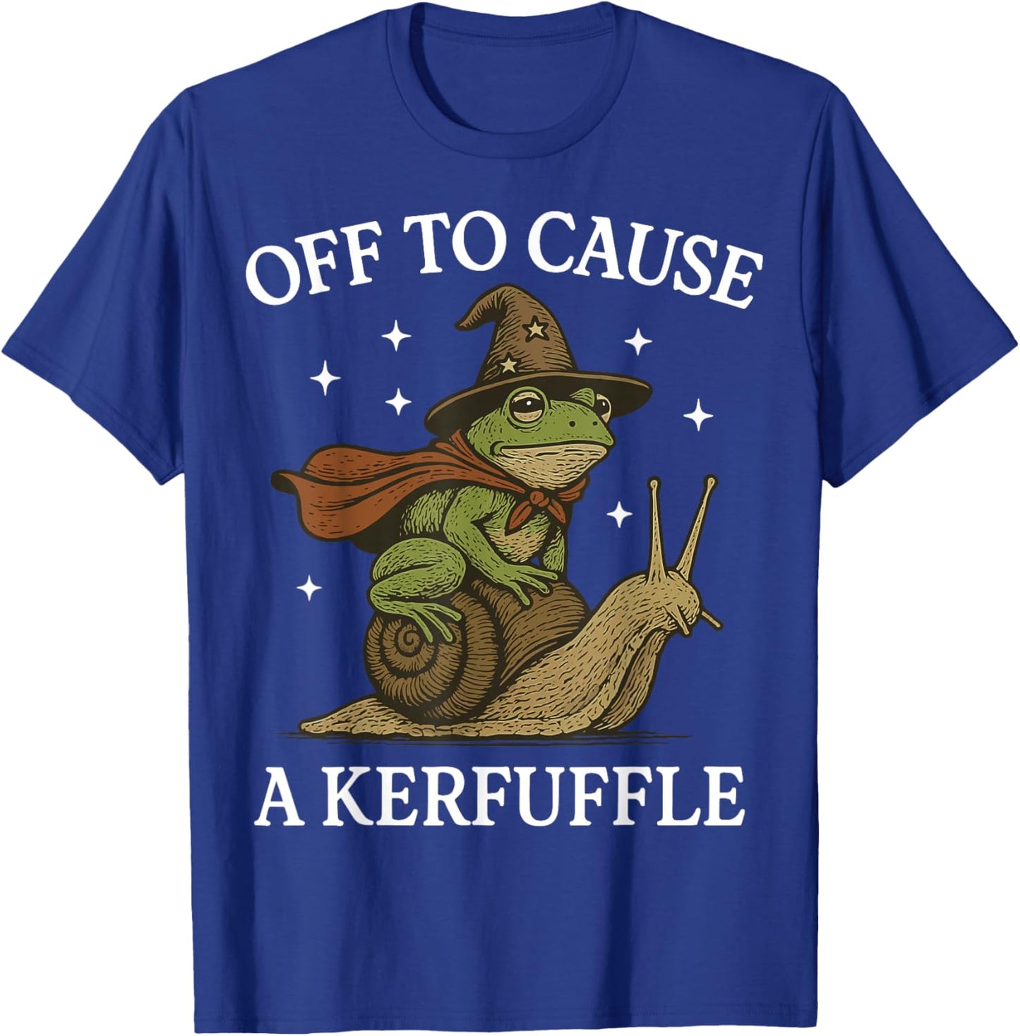 Off to Cause A Kerfuffle Frog T-Shirt - T-Shirt | Royal