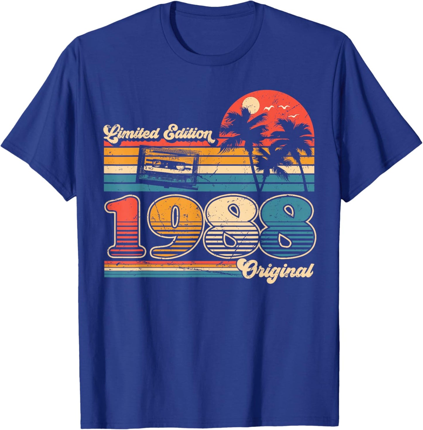 Original 1988 Vintage Birthday ancie Women , Black, S T-Shirt - T-Shirt | Royal