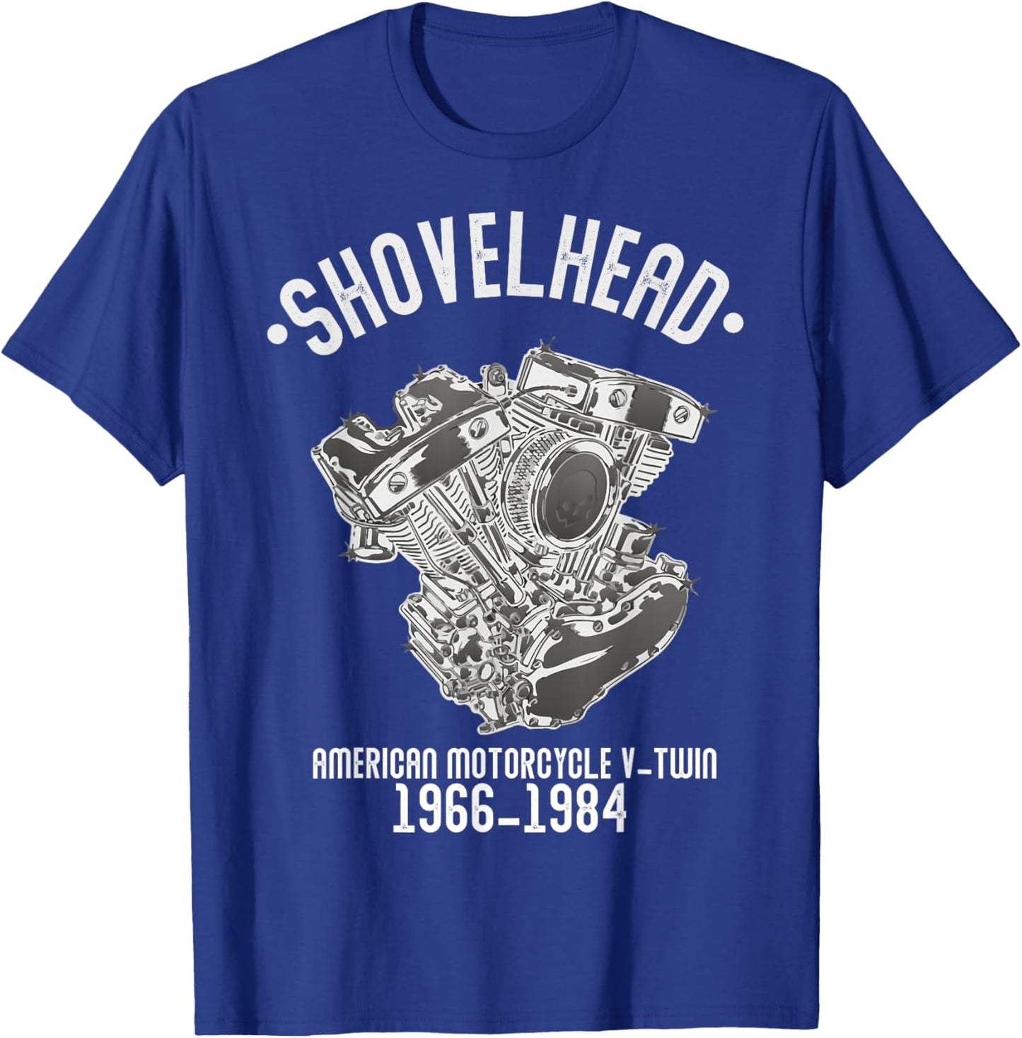 Novelty Shovelhead Motorcycle Enthusiasts Husband Grandpa T-Shirt - T-Shirt | Royal
