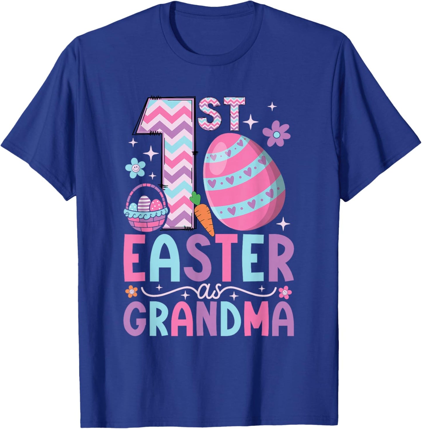 First Easter As Grandma Matching Family 1st Easter Grandma T-Shirt - T-Shirt | Royal