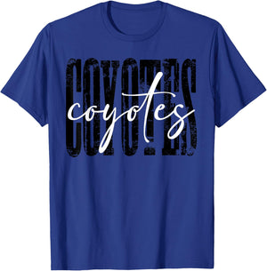 Coyotes School Spirit Game Day Mascot Coyote Pride T-Shirt - T-Shirt | Royal