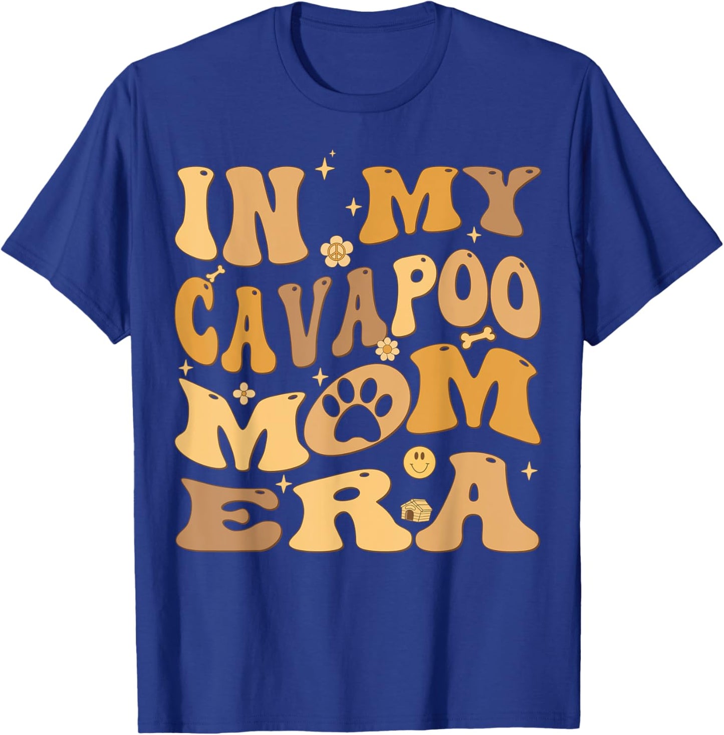 In My Cavapoo Mom Era Groovy Cavoodle T-Shirt - T-Shirt | Royal