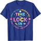 Time to Lock in Test Day Teacher Motivational State Testing T-Shirt - T-Shirt | Royal