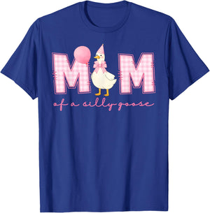 One Silly Goose Mom 1st First Birthday Family Matching T-Shirt - T-Shirt | Royal