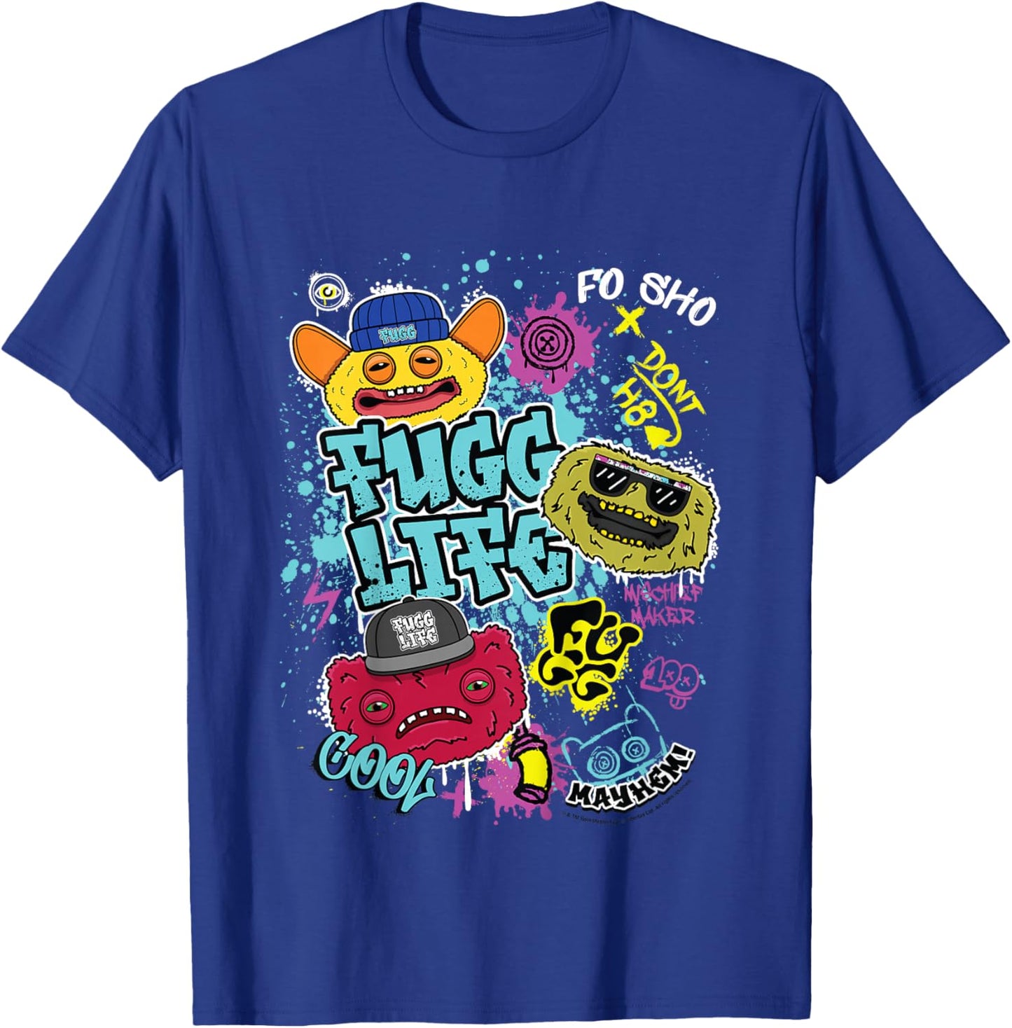 Fugg Life Grin Count Underoo Mcgoo Wide Eyed Weirdo Kids T-Shirt - T-Shirt | Royal