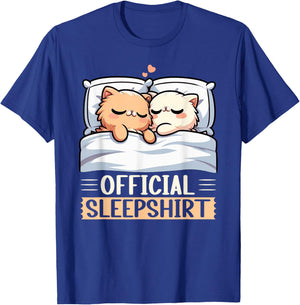 Official Sleepshirt Funny Persian Cat Nap Pajamas Sleepwear Men Women Kids T-Shirt - T-Shirt | Royal