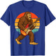 Bigfoot Electric Guitar Retro Rock Music T-Shirt - T-Shirt | Royal