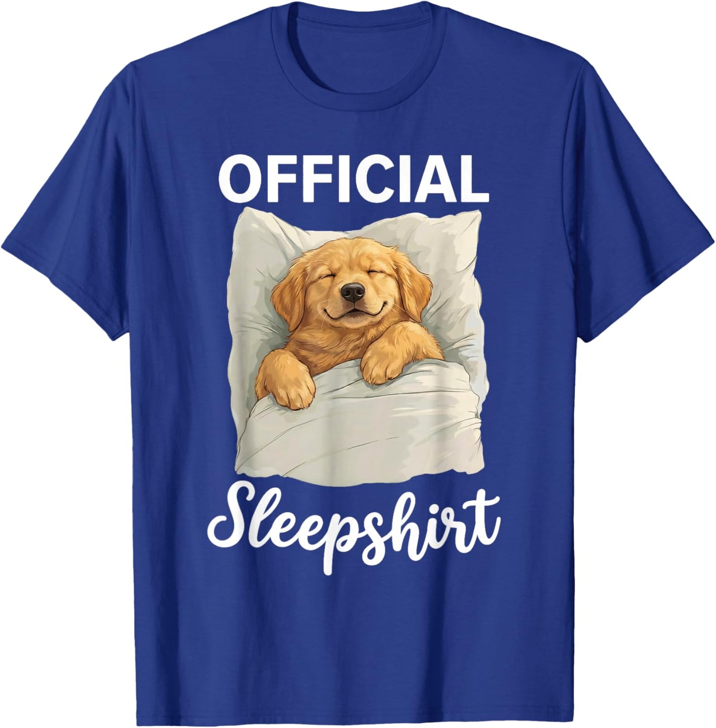 Funny Official Sleepshirt Sleeping Dog Animal Lovers T-Shirt - T-Shirt | Royal