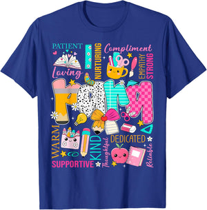 Paraprofessional para Appreciation Loving Supportive Kind T-Shirt - T-Shirt | Royal