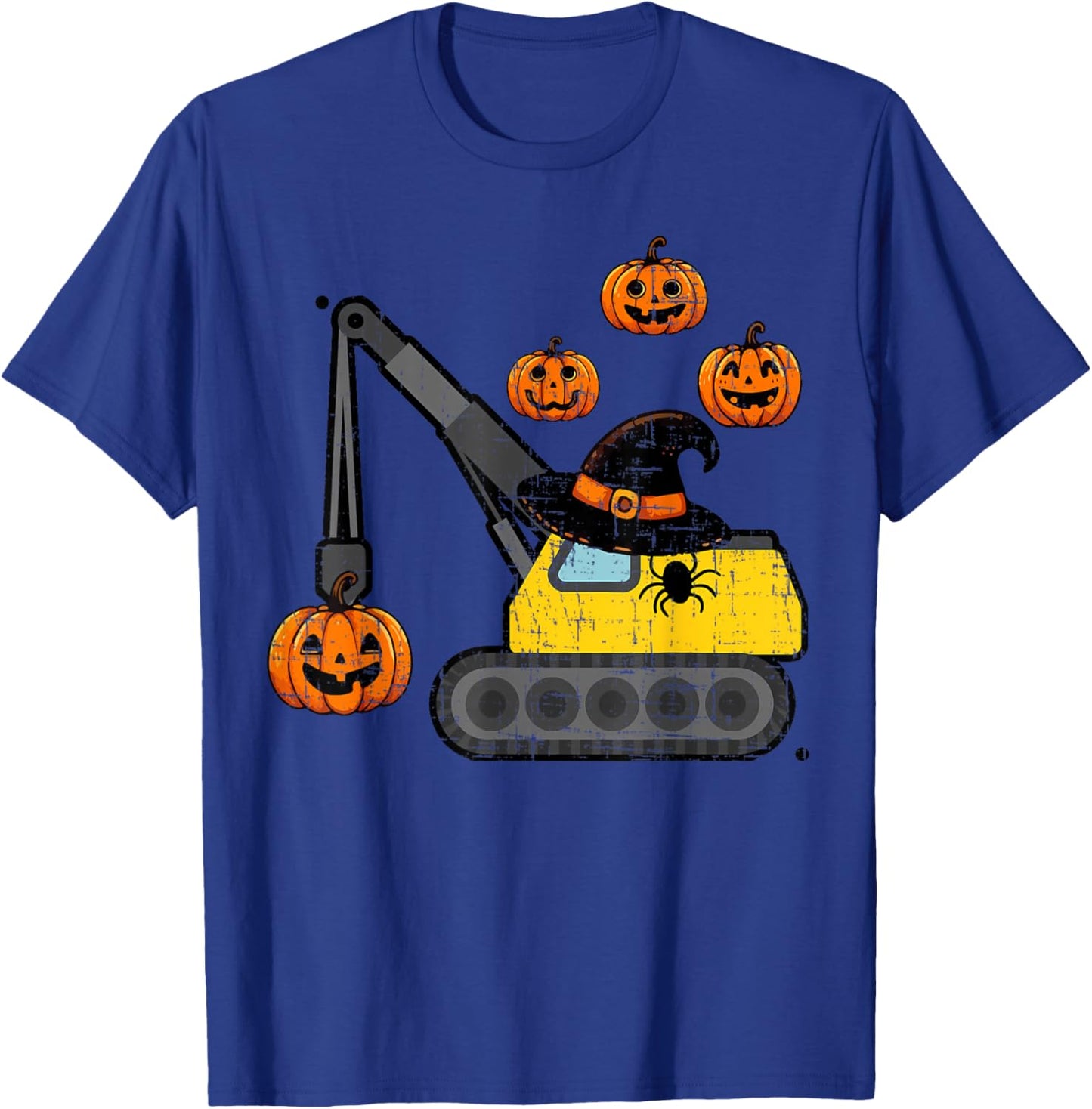 Crane Construction Truck Costume Toddler Kids Boys Halloween T-Shirt - T-Shirt | Royal