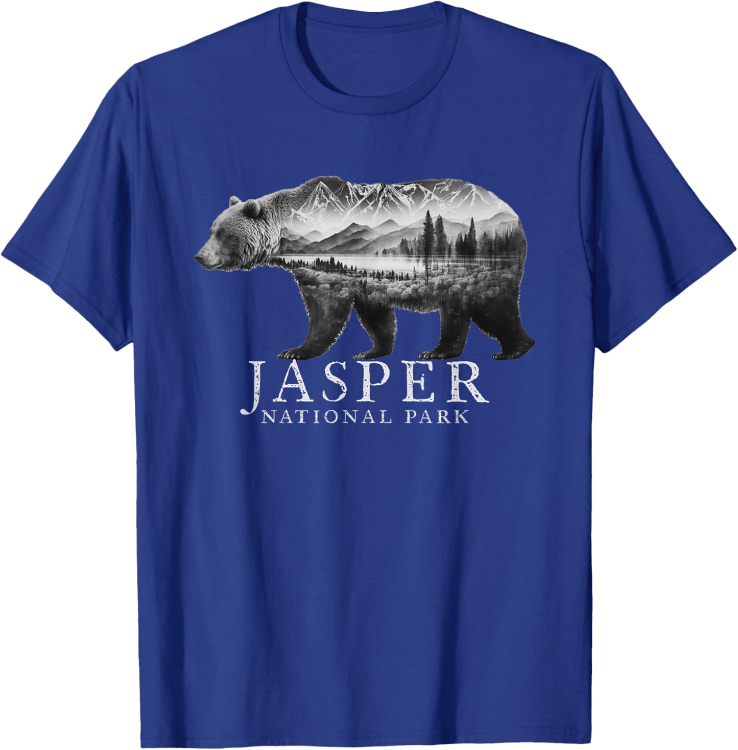 Jasper National Park Alberta Canada Mountains Bear Souvenir T-Shirt - T-Shirt | Royal