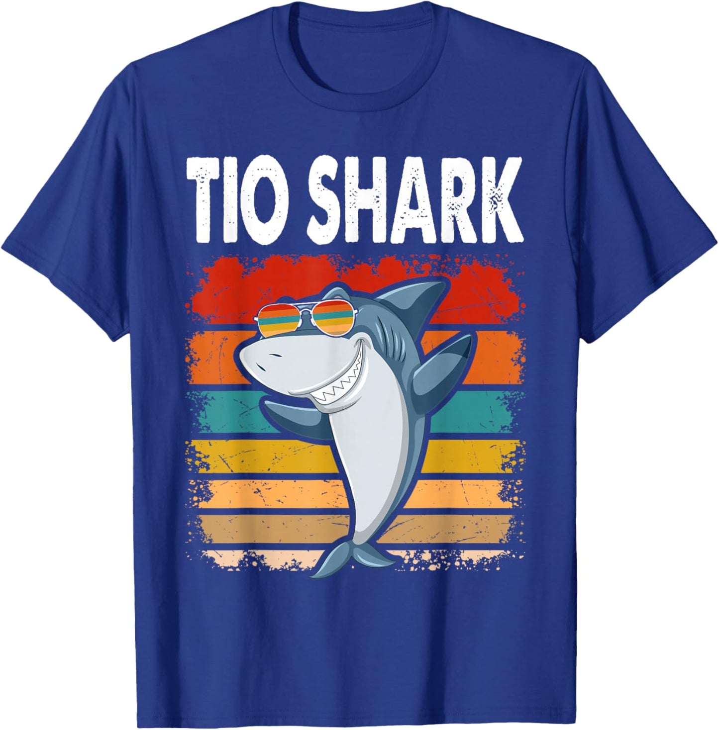 Tio Shark Funny Spanish Uncle Vintage T-Shirt - T-Shirt | Royal