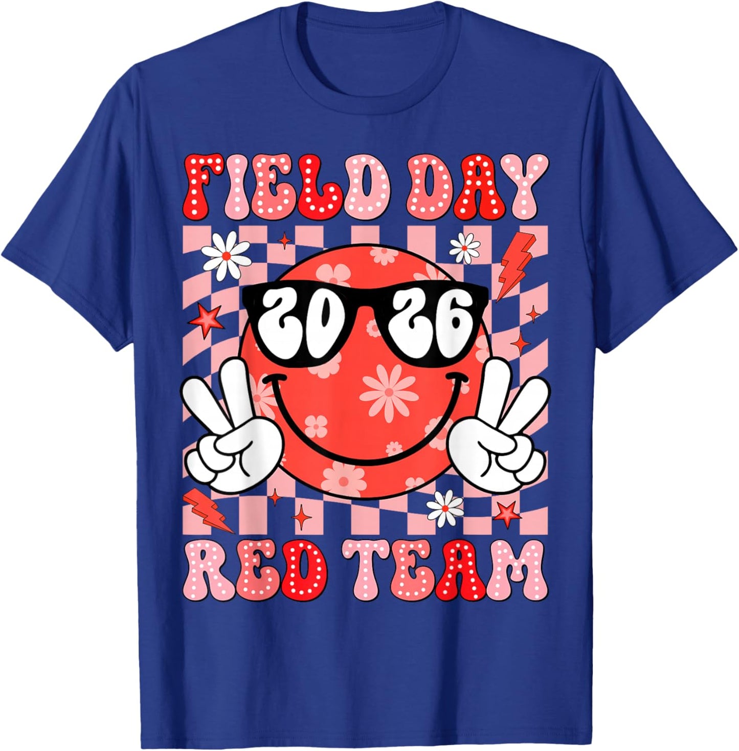 Field Day Trip Red Team Color Game Competition Boys Girls T-Shirt - T-Shirt | Royal