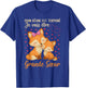 Big Sister Fox I'm Going To Be Senior Sister Announcement Baby T-Shirt - T-Shirt | Royal
