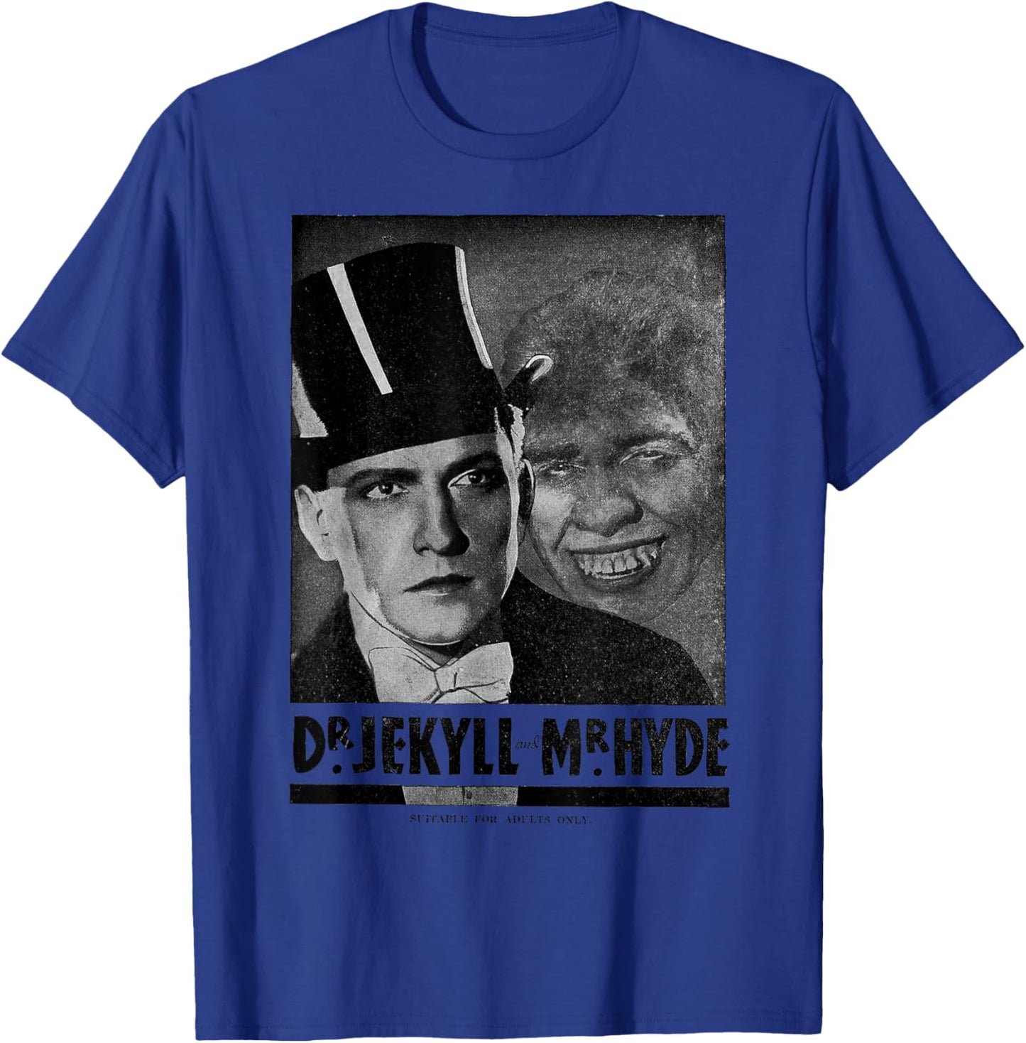 Dr. Jekyll & Mr. Hyde Horror Retro Halloween Monster T-Shirt - T-Shirt | Royal