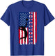 Patriotic Volleyball American USA Flag 4th of July Girl Teen T-Shirt - T-Shirt | Royal