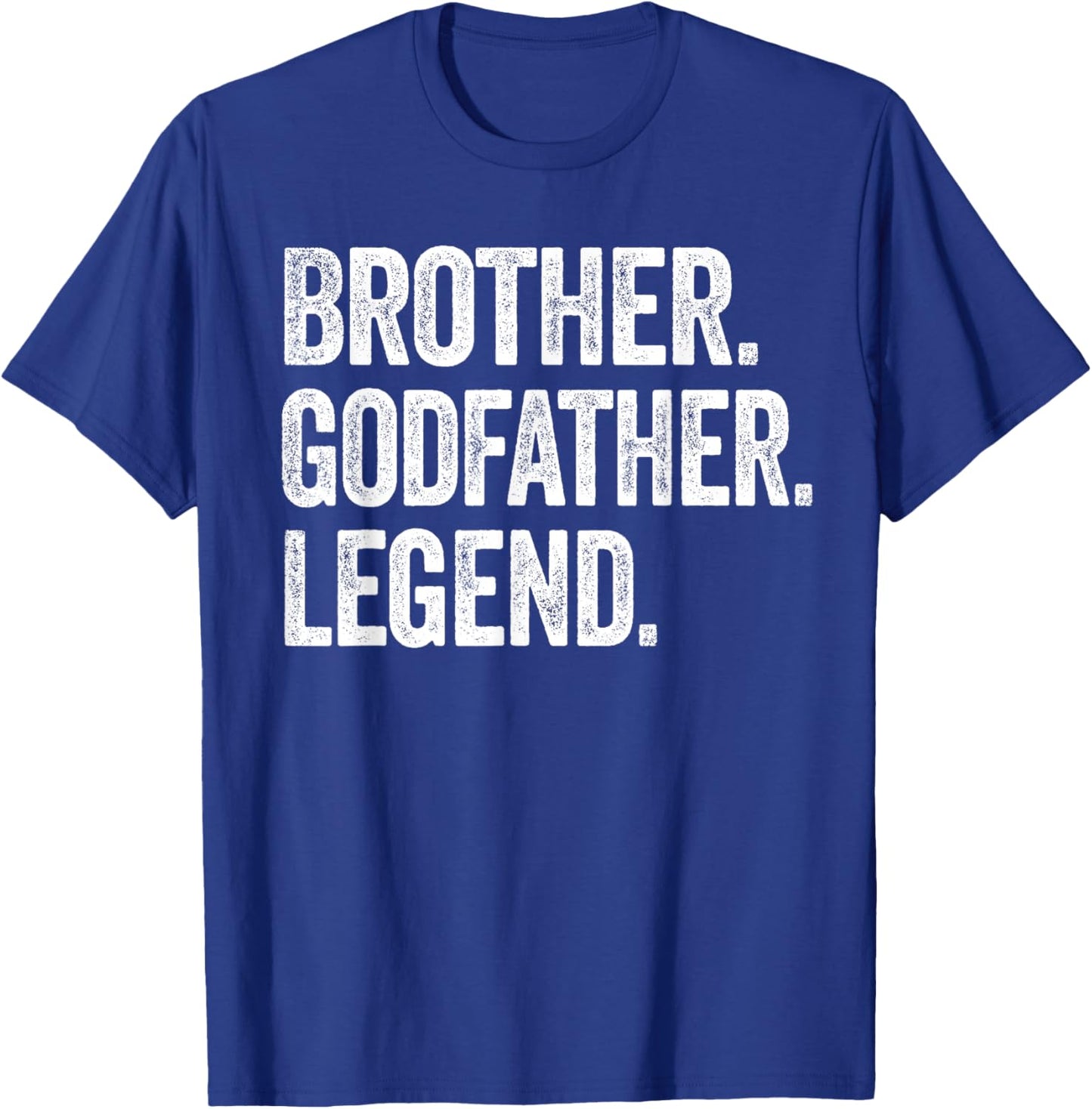 Brother Godfather Legend - Vintage Distressed Bold Graphic T-Shirt - T-Shirt | Royal