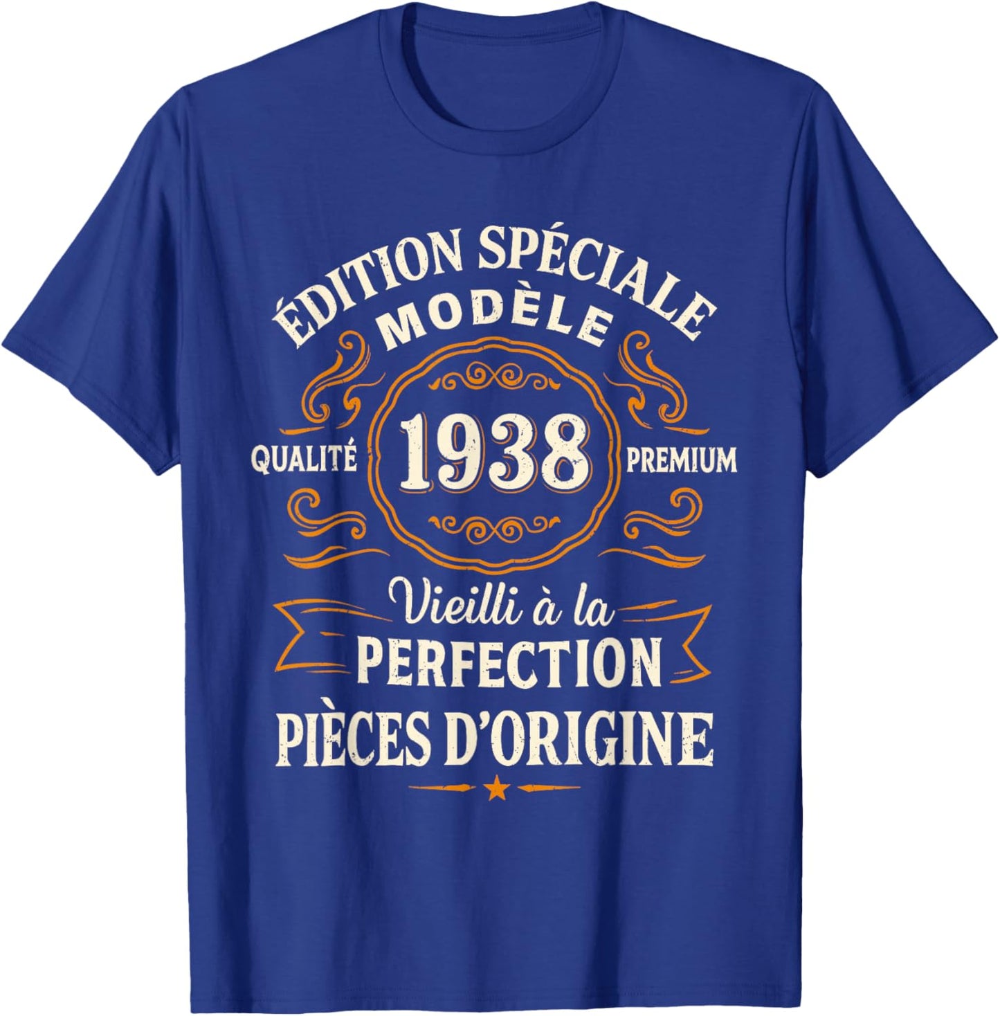 Cadeau Anniversaire 88 Ans Édition Spéciale 1938 Vintage T-Shirt - T-Shirt | Royal