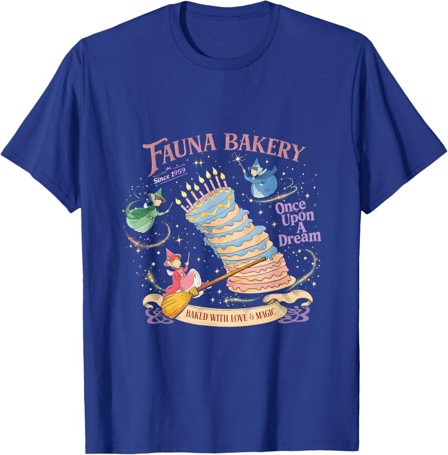 Fauna Bakery Magical Cake Fairies Fantasy Dream Vibes T-Shirt - T-Shirt | Royal