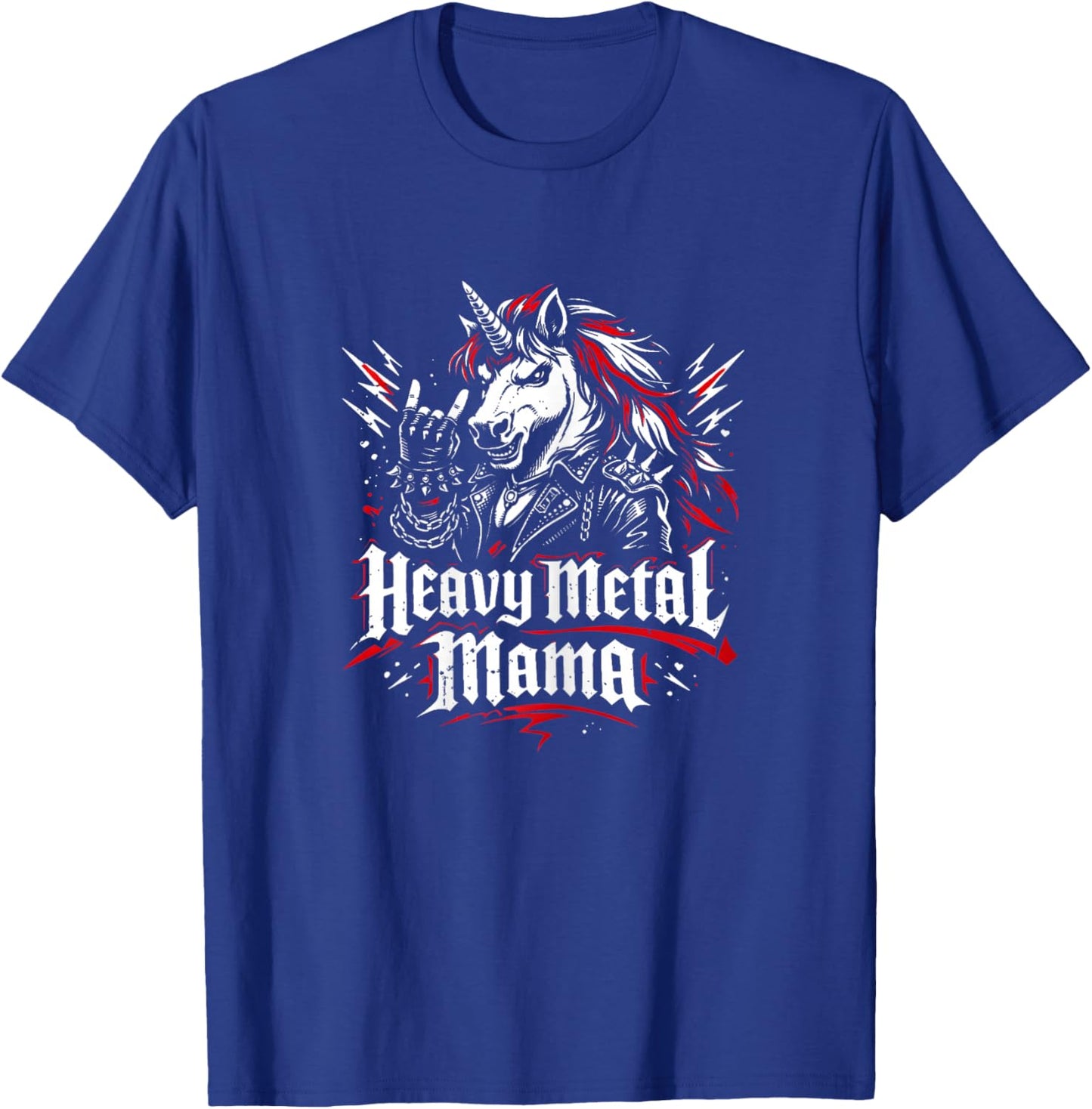 Heavy Metal Mama Rock Musik Festival Muttertag Einhorn T-Shirt - T-Shirt | Royal