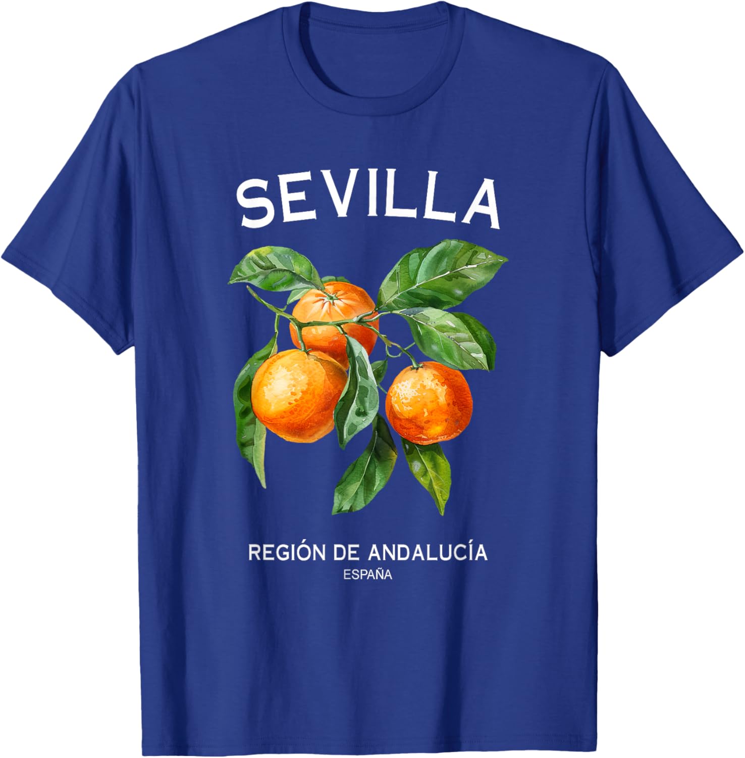 Sevilla Orange Art Spanish Fruit Lover Spain Andalusia T-Shirt - T-Shirt | Royal