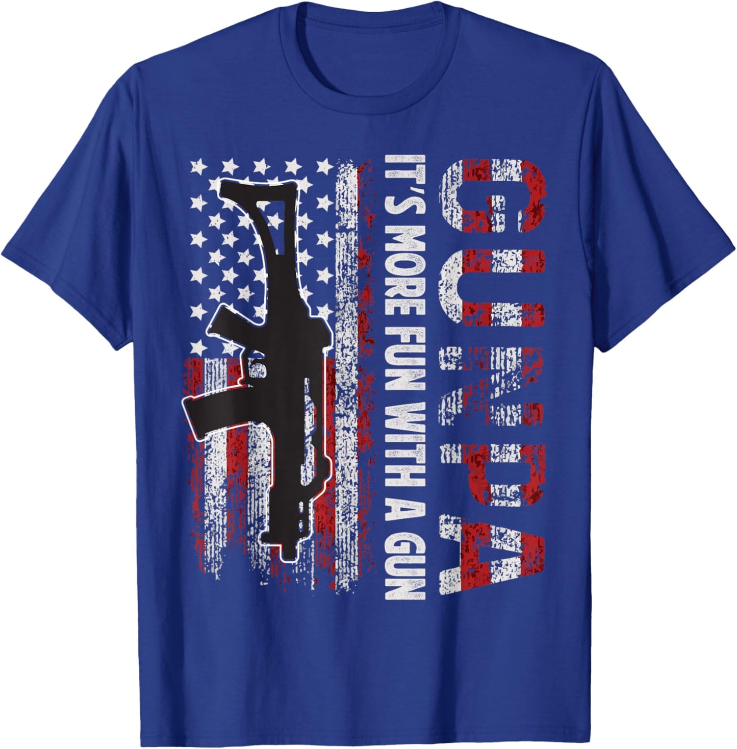Gunpa it's more fun with a gun grandpa shirts T-Shirt - T-Shirt | Royal