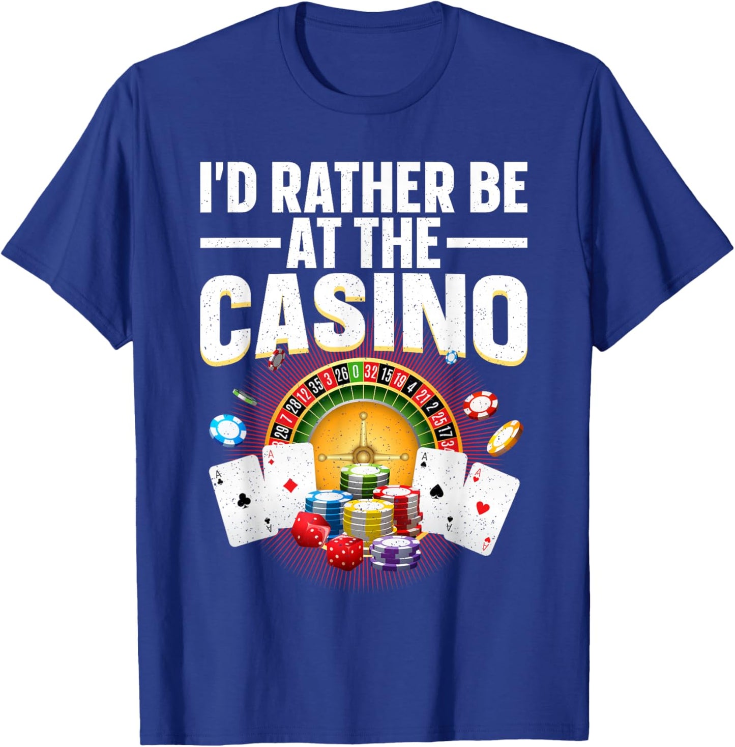 Best Casino Art Women Gambling Casino Player Gambler T-Shirt - T-Shirt | Royal
