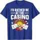 Best Casino Art Women Gambling Casino Player Gambler T-Shirt - T-Shirt | Royal