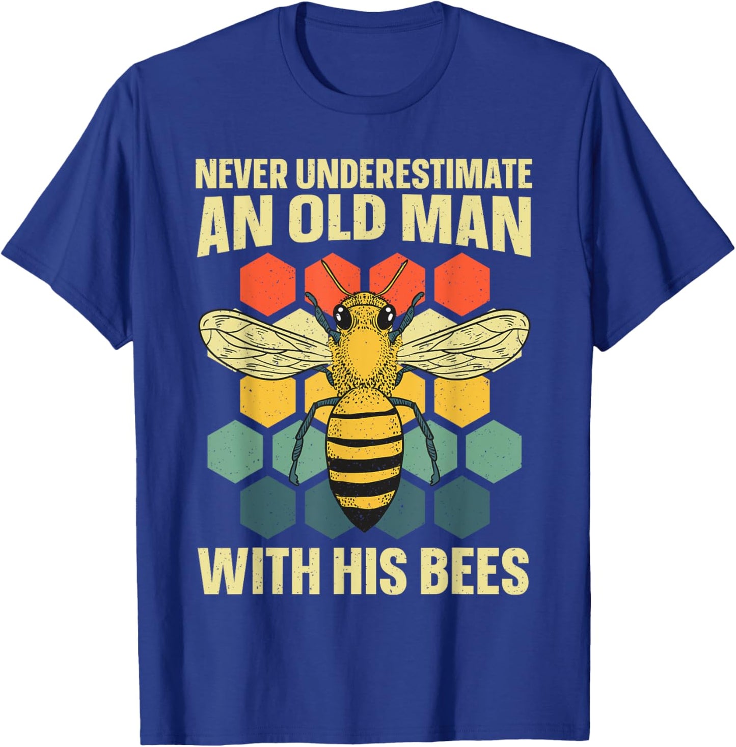 Beekeeping Art Dad Grandpa Bee Apiary Beekeeper T-Shirt - T-Shirt | Royal