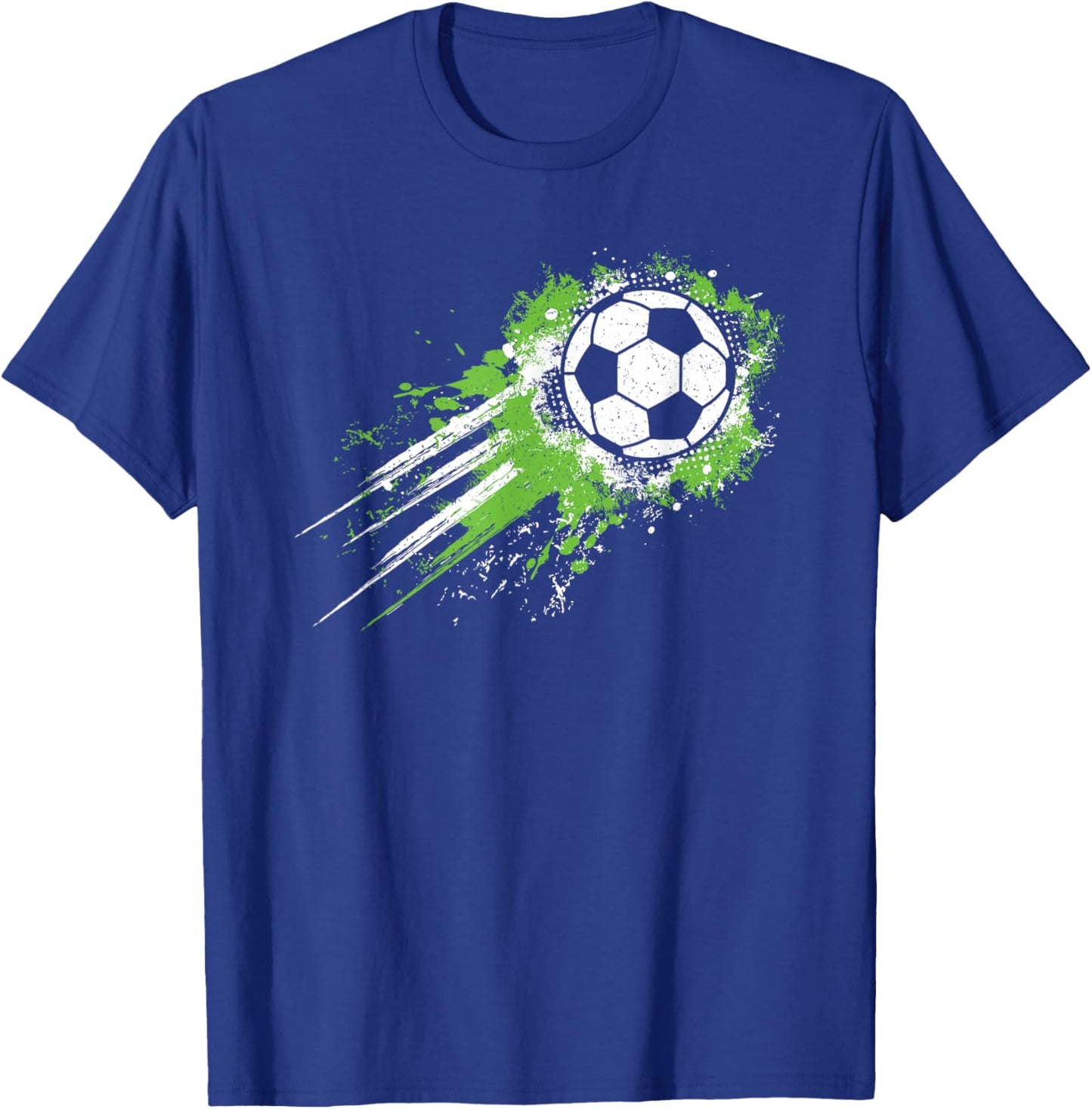 Soccer Ball Vintage Soccer Player Men Boys Kids T-Shirt - T-Shirt | Royal