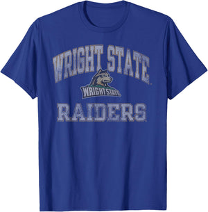 Wright State Raiders Vintage Worn Green Officially Licensed T-Shirt - T-Shirt | Royal