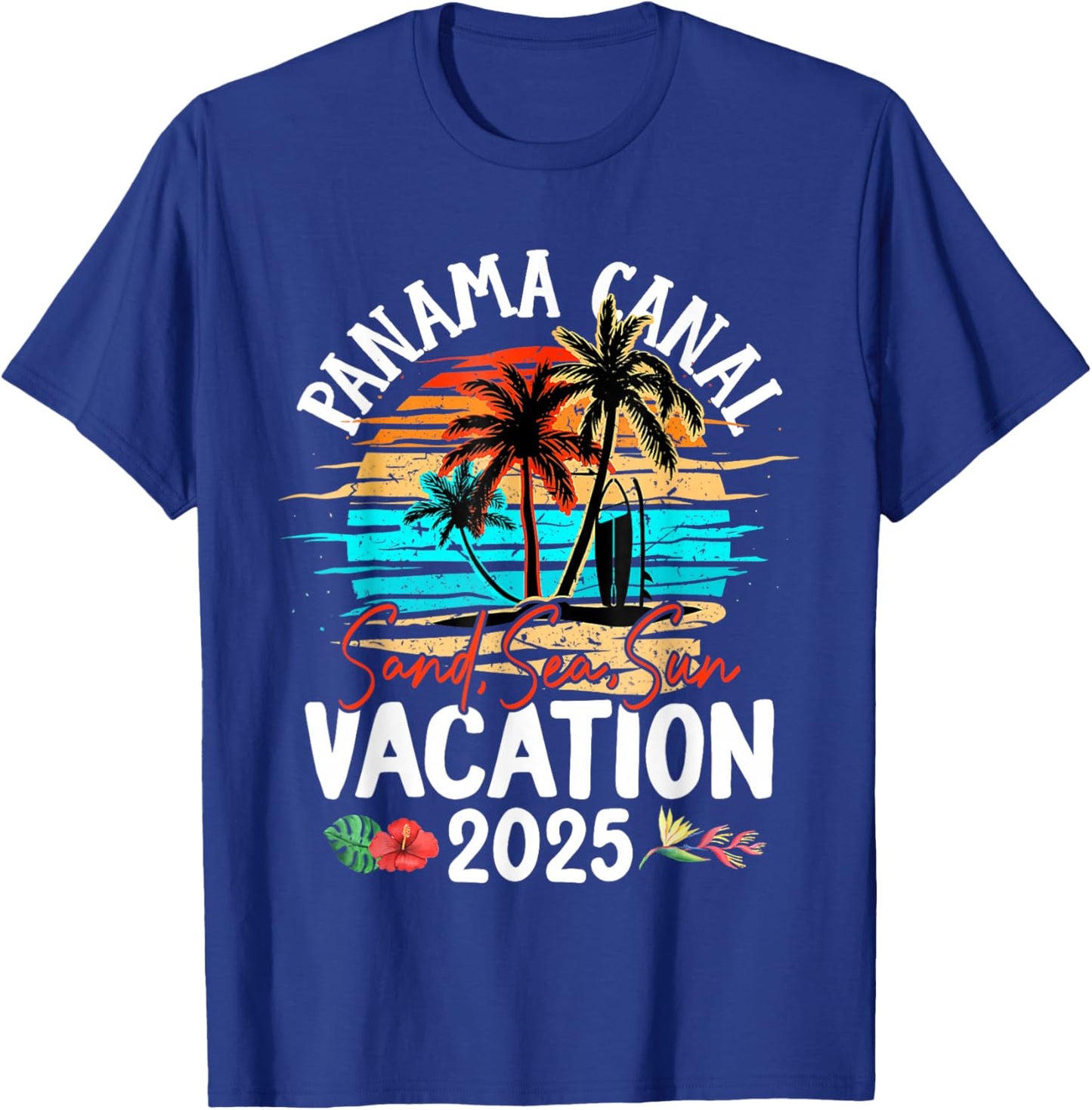 Panama Canal Vacation 2025 Matching Family Group T-Shirt - T-Shirt | Royal
