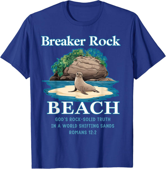 Breaker Rock Beach God's Rock-Solid Truth VBS Christian 2024 T-Shirt - T-Shirt | Royal