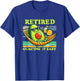 Retired and Guac'ing It Easy Funny Avocado Graphic Design T-Shirt - T-Shirt | Royal