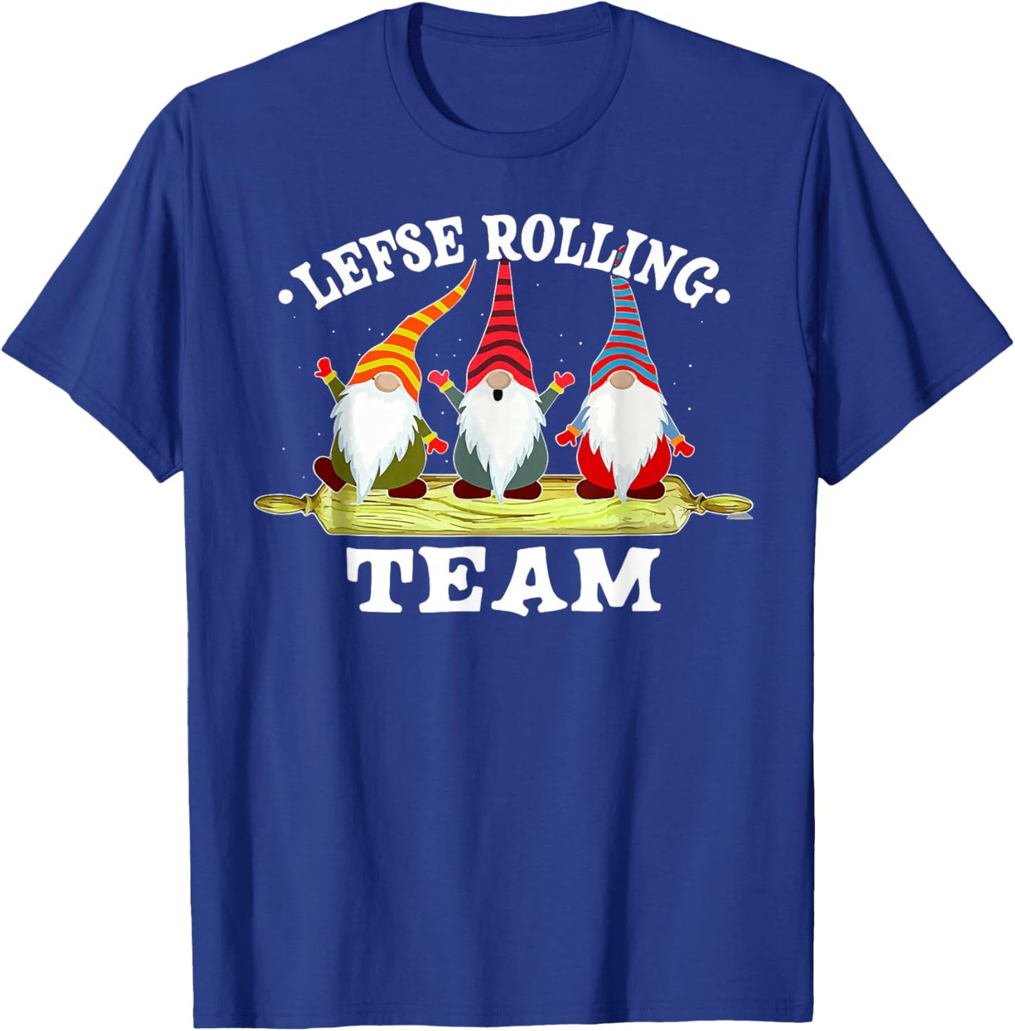 Gnome Lefse Rolling Team T-Shirt - T-Shirt | Royal