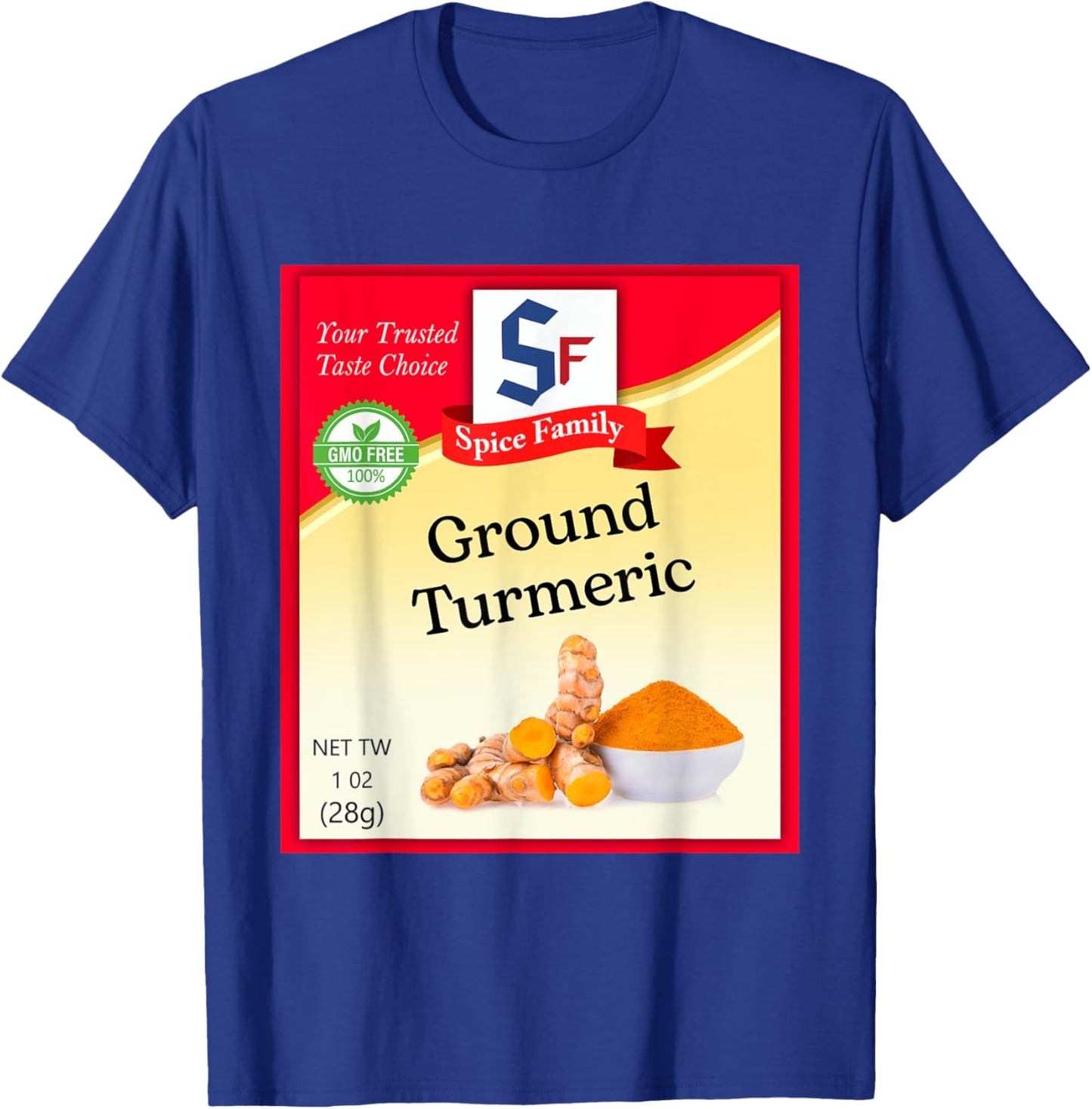 Ground Turmeric Condiment Costume Holiday Spice Costumes T-Shirt - T-Shirt | Royal