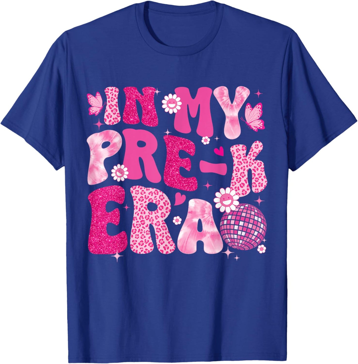 In My Pre-K Era Teachers Women Back To School Kids Girls T-Shirt - T-Shirt | Royal