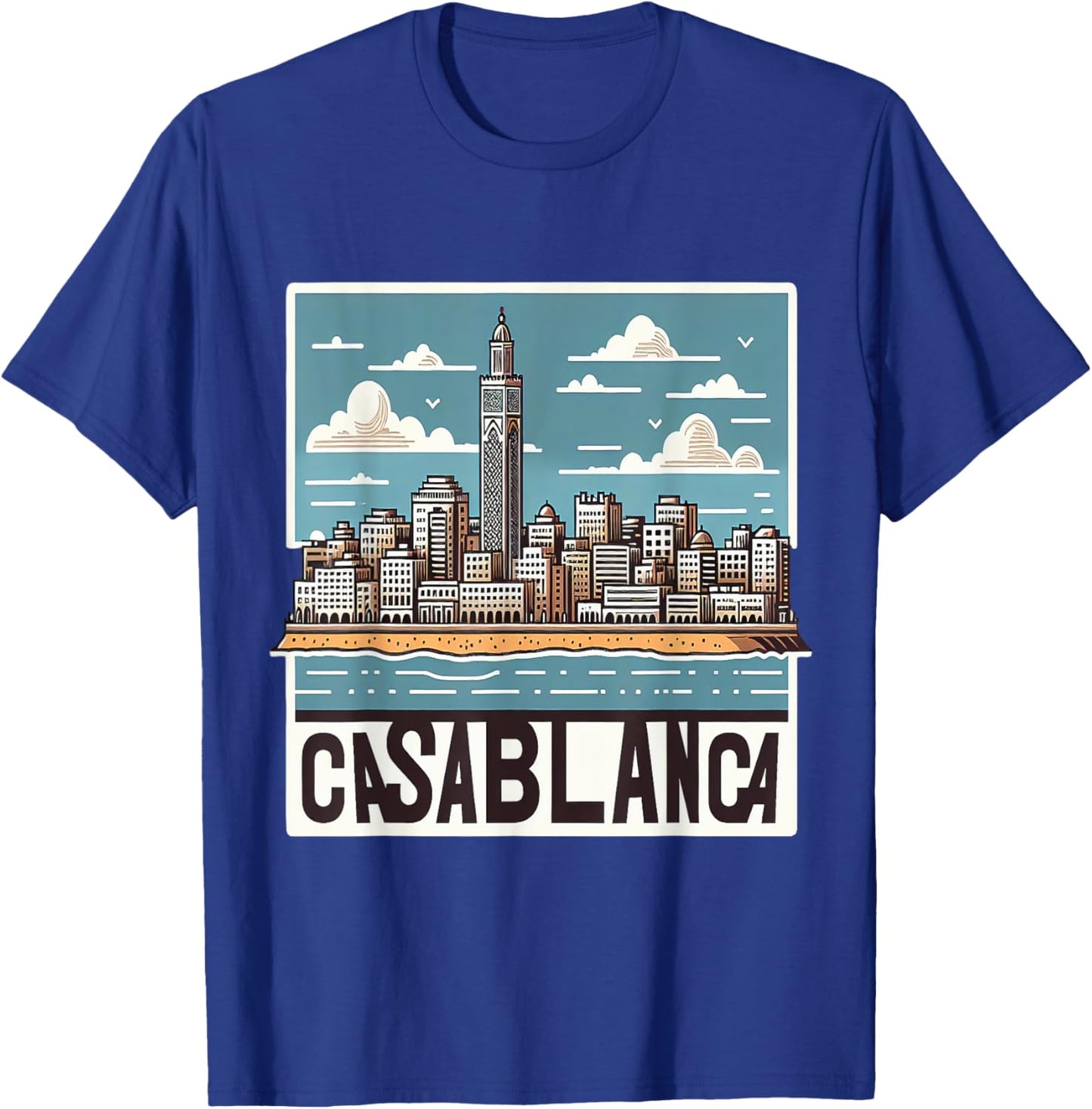 Morocco Skyline Casablanca Moroccan Costume T-Shirt - T-Shirt | Royal