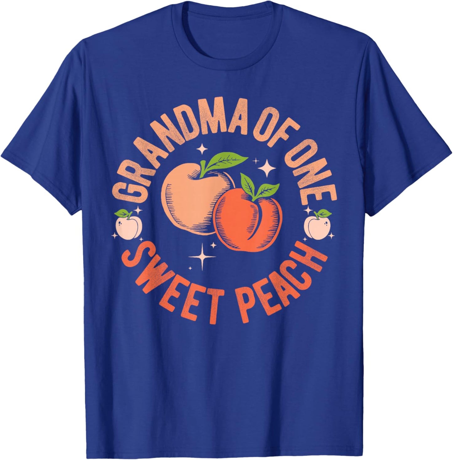 Grandma First Birthday One Sweet Peach Bday Family Matching T-Shirt - T-Shirt | Royal